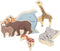 Small Foot - Houten Letter en Vormenpuzzel Dieren, 26st.