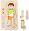 Small Foot - Houten Lichaamspuzzel Jongen, 29st.