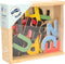 Small Foot - Houten Magnetische Letters Kleur, 37dlg.