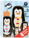 Small Foot - Houten Matroesjka Poppen Pinguin Familie