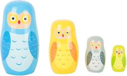 Small Foot - Houten Matroesjka Poppen Uilen Familie