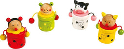 Small Foot - Houten Melktandenpotje Dier, 4st.