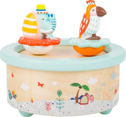 Small Foot - Houten Muziekdoos Papegaai en Olifant
