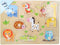 Small Foot - Houten Noppenpuzzel Dierentuin, 9st.