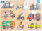 Small Foot - Houten Noppenpuzzel Stadsvoertuigen, 9st.