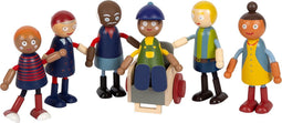 Small Foot - Houten Poppenhuis Familie met Rolstoel, 6st.