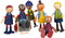 Small Foot - Houten Poppenhuis Familie met Rolstoel, 6st.