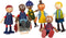 Small Foot - Houten Poppenhuis Familie met Rolstoel, 6st.