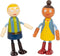 Small Foot - Houten Poppenhuis Familie met Rolstoel, 6st.