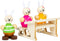 Small Foot - Houten Poppenhuis Konijnen School Klas Speelset