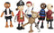 Small Foot - Houten Poppetjes Piraat Buigbaar, 6st.