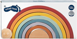 Small Foot - Houten Regenboog Bouw Bogen met Bal,