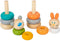 Small Foot - Houten Stapeltoren Dier Pastel, 6dlg.