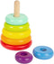 Small Foot - Houten Stapeltoren Regenboog, 7dlg.