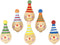 Small Foot - Houten Tol Clown, 6st.
