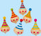 Small Foot - Houten Tol Clown, 6st.