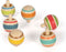 Small Foot - Houten Tollen Gestreept, Set van 6