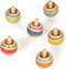 Small Foot - Houten Tollen Gestreept, Set van 6