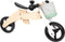 Small Foot - Houten Training Driewieler/Loopfiets 2in1 Saliegroen