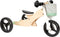 Small Foot - Houten Training Driewieler/Loopfiets 2in1 Saliegroen