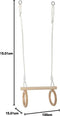 Small Foot - Houten Trapeze met Gymnastiekringen, 100cm