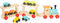Small Foot - Houten Trein Transporter met Auto's, 11dlg.