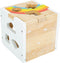 Small Foot - Houten Vormenstoof Kubus Regenboog,