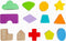 Small Foot - Houten Vormenstoof Kubus Regenboog,