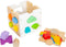 Small Foot - Houten Vormenstoof Kubus Regenboog,
