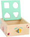 Small Foot - Houten Vormenstoof met Blokken Natuur, 5dlg.