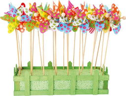 Small Foot - Houten Windmolen Bloemen 28cm, 24st.