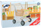 Small Foot - Houten Winkelwagen Supermarkt