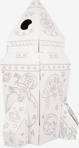 Small Foot - Kartonnen Speelhuis Raket, 105x105x169cm