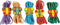 Small Foot - Springtouw Vlinder Kleur, Set van 5