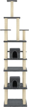 vidaXL - Kattenmeubel - met - sisal - krabpalen - 216 - cm - donkergrijs
