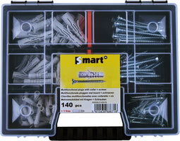 SMART | Assortimentdoos pluggen+schroeven 140dlg