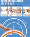Smart Weighted Hula Hoop - Yalilia Infinity Hoop, Hula Hoops voor Volwassenen Gewichtsverlies, Afneembare Knopen Hoops Verstelbare Auto-Spinning Ball Buik Fitnessapparatuur voor Volwassenen