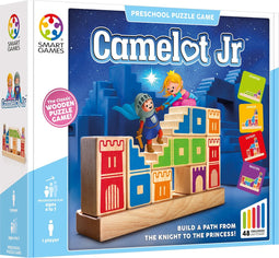 SmartGames - Camelot JR - denkspel voor kleuters vanaf 4 jaar - Ridder en prinses - 48 opdrachten