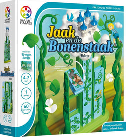 SmartGames - Jaak en de Bonenstaak Deluxe - 60 puzzelopdrachten - educatief kleuterspel met gratis sprookje