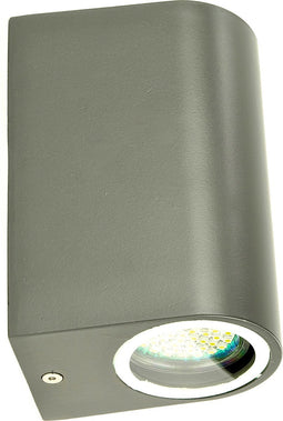 Smartwares Bastia Wandlamp – Sfeerlamp - Buiten Verlichting - LED Lampen - Dubbele Lamp – Aluminium