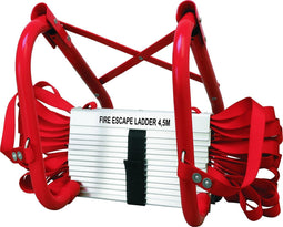 Smartwares BBVL Vluchtladder 10.015.18 - 4,5 meter - 1 verdieping - Tot 450kg draagkracht - Antislip - Opklapbaar