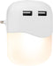 Smartwares ISL-60026 Nachtlamp - Wit - 2 USB poorten - Telefoon opladen