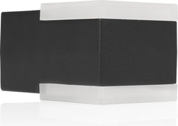 Smartwares OOL-50020 Zwarte Outdoor Up- en Downlight - Aluminium - Geïntegreerde LED - Warm Wit Licht - Zwart