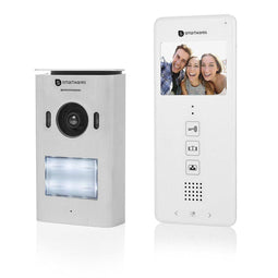 Smartwares Video intercom DIC-22112 - 1 Appartement - Slimme deurbel - Intercom en Camera - Geen maandelijkse kosten
