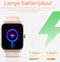 Smartwatch - Roze - Smartwatch Heren & Dames - HD Touchscreen - Horloge - Stappenteller - Saturatiemeter - IOS & Android