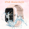 Smartwatch - Roze - Smartwatch Heren & Dames - HD Touchscreen - Horloge - Stappenteller - Saturatiemeter - IOS & Android
