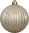 Kerstbal kunststof d8 cm parel 6st