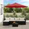 vidaXL - Wandparasol - 290 - cm - felrood