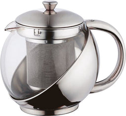 Renberg Theepot - RVS - 750ML - Uitneembaar filter - Glanzend
