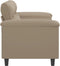 vidaXL - Tweezitsbank - 140 - cm - microvezelstof - taupe